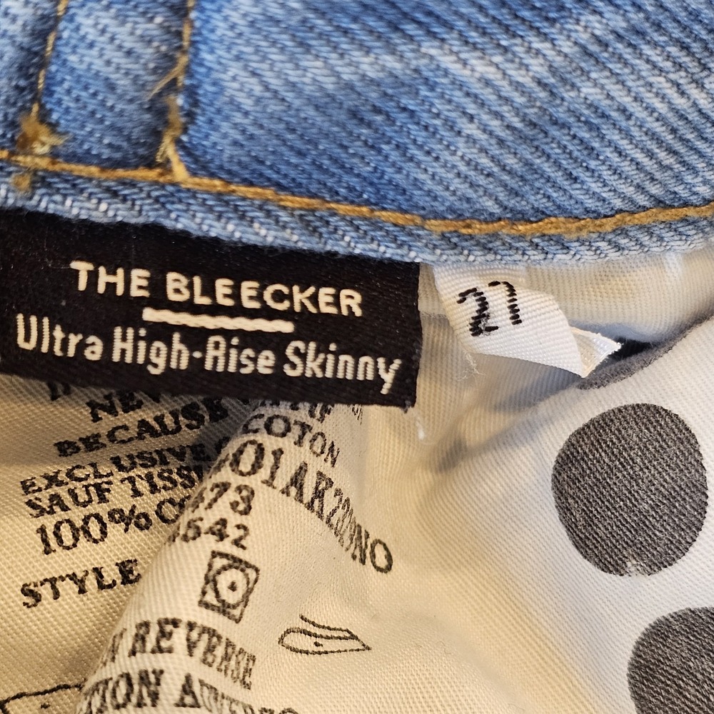Blanknyc Womens The Bleeker Buckle High Waist Slim Fit Jeans Cotton Pockets 27‎ - Picture 8 of 16